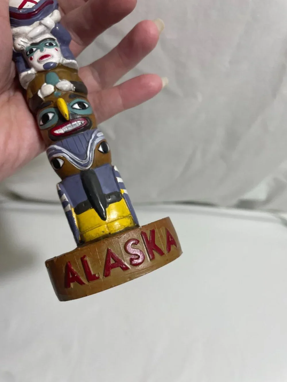Alaska Native Totem Pole Souvenir Figurine 7